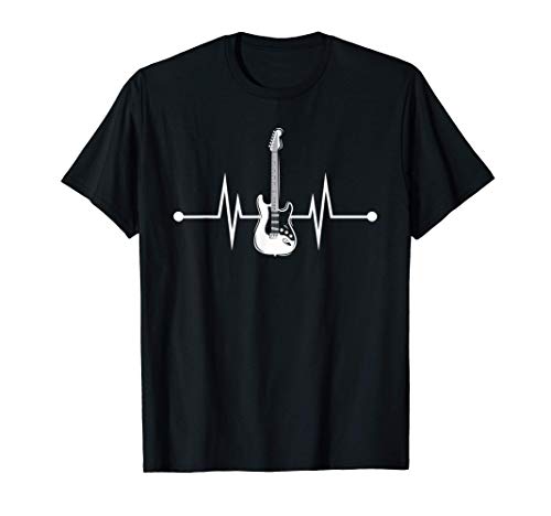 Bajo Eléctrico Instrumento Música Latido Del Corazón Bajista Camiseta