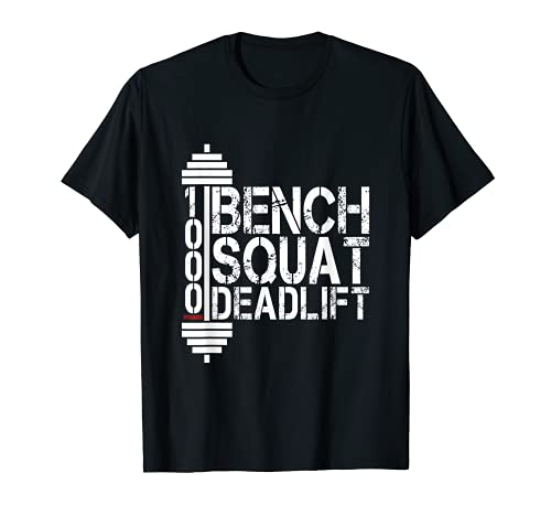 Banco de levantamiento de pesas para gimnasio y fitness, peso muerto, 1000 libras Camiseta