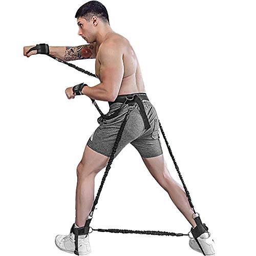 Banda pesada de ejercicios, bandas resistencia al cuerpo, conjunto correas estiramiento, mejora la fuerza y ​​la agilidad la potencia explosiva, se adaptan a la mayoría las personas, para gimnasio MMA