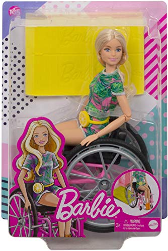Barbie Fashionista Muñeca con Silla de Ruedas, Multicolor, 3+ Años