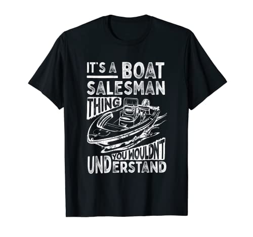 Barco vendedor camisa divertido barco ventas regalo Camiseta