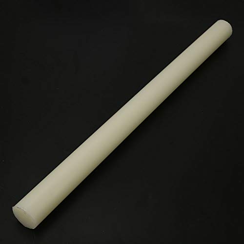 Barra de nylon, barra blanca de nylon redonda plástica de la barra 20/35m m de diámetro 500m m de longitud(35 * 500 mm)