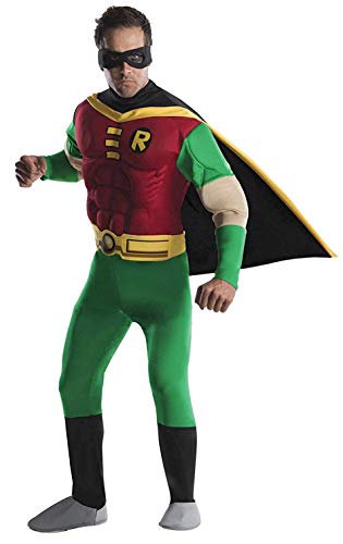 Batman - Disfraz de Robin musculoso para hombre, Talla M adulto (Rubie's 888078-M)