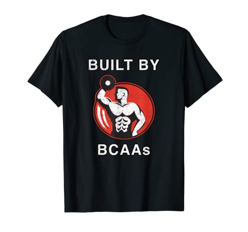 BCAA construido por la cadena de la rama Aminoácidos Culturismo Retro Camiseta