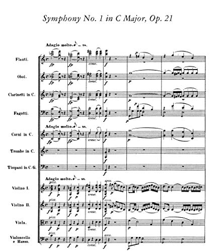 Beethoven: symphonies nos. 1, 2, 3 and 4 (full score) (Dover Music Scores)