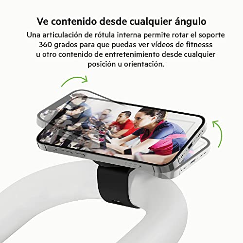 Belkin - Soporte para fitness con MagSafe (para equipamiento de gimnasio, soporte de montaje magnético, cintas, bicicletas de spinning o elípticas, serie iPhone 12), color negro