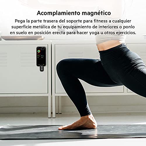 Belkin - Soporte para fitness con MagSafe (para equipamiento de gimnasio, soporte de montaje magnético, cintas, bicicletas de spinning o elípticas, serie iPhone 12), color negro