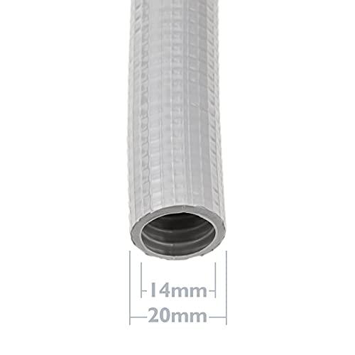 BeMatik - Tubo Corrugado Reforzado PVC M-20 100 m Gris