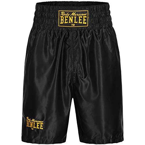 BENLEE Rocky Marciano Uni Boxing Pantalones de Boxeo, Negro, L Kurz para Hombre