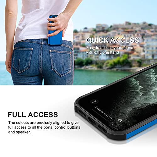 BEZ Funda Samsung A32 5G, Carcasa Protectora para Samsung Galaxy A32 5G Antideslizante Híbrida Gota Protección, Cover Anti-Arañazos con Absorción de Choque Resistente, Azul