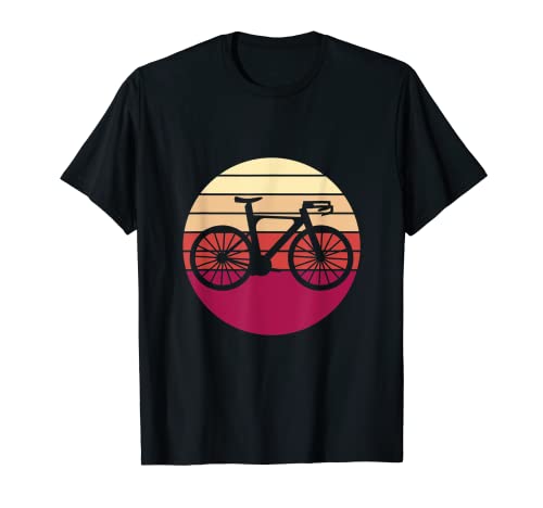 Bicicleta retro silueta ciclista vintage Camiseta