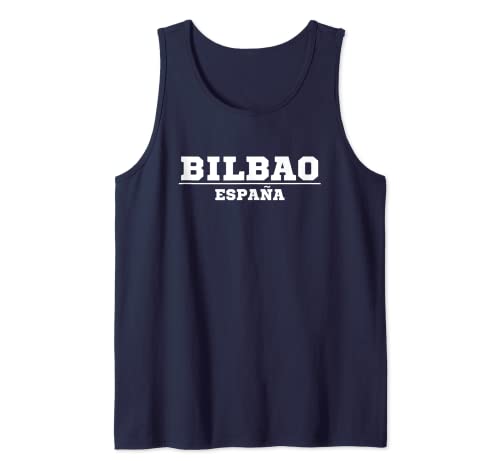 Bilbao España Vintage Bilbao Camiseta sin Mangas