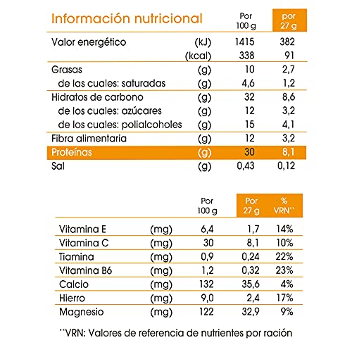 BiManán beFIT - Barritas de Proteína Sabor Chocolate Naranja, para Tonificar tu Masa Muscular - Caja de 6 unidades