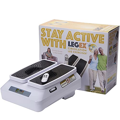 BioEnergiser Leg Exerciser Pro – Entrenamiento pasivo para jóvenes y mayores, 3 niveles, incluye mando a distancia, movimiento constante suave, adecuado para personas mayores