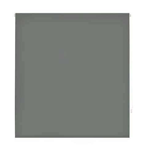 Blindecor Ara Estor enrollable translúcido liso, Gris azulado, 140 x 175 cm, Manual