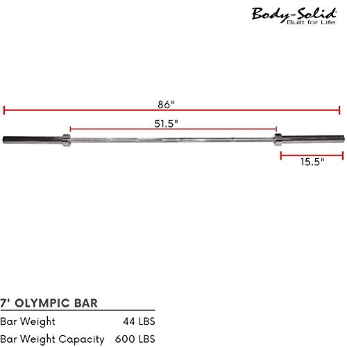 Body Solid Bodytrading Barre Olympique de 220 cm