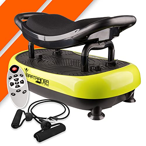 Bonplus BP | Plataforma Vibratoria con asiento| Fitness | Para adelgazar | Tonificador de músculo | Potencia por 3000 el entrenamiento|