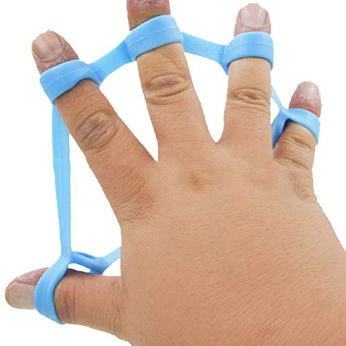 Boolavard Bandas de resistencia de la mano para estiradores de dedos, extensor de mano, fortalecedor, entrenador de fuerza, juego de agarradores para artritis, túnel carpiano