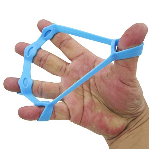 Boolavard Bandas de resistencia de la mano para estiradores de dedos, extensor de mano, fortalecedor, entrenador de fuerza, juego de agarradores para artritis, túnel carpiano