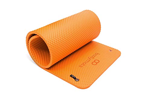 Bootymats Pilates Pro - Esterilla de Gran tamaño Ideal para Ejercicios de Pilates de Suelo. Extra Acolchada. Máximo Confort y Comodidad. Medidas: 180 x 60 cm. Grosor: 19 mm Color: Naranja