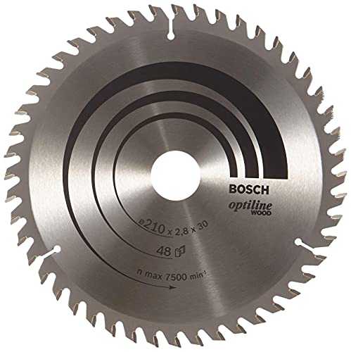 Bosch 2 608 640 623 - Hoja de sierra circular Optiline Wood - 210 x 30 x 2,8 mm, 48 (pack de 1)