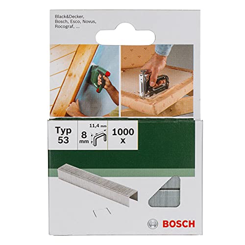 Bosch Grapas del tipo 53 (11,4 x 0,74 x 8 mm, accesorios para grapadora)