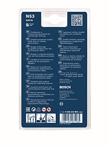 Bosch WR78 (N53) - Bujías de níquel Super 4 - kit de 4