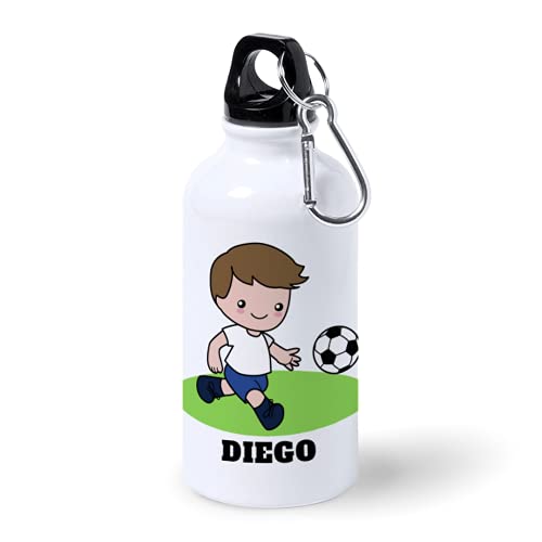 Botella de Aluminio Personalizada Infantil Equipos Fútbol (400ml)