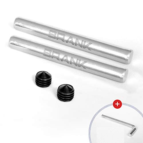 Brank Sports® Paquete de lastres para Comba Brank Rope | 2 Pesas de 60 g Cada una, 2 Tuercas y 1 Llave Allen Gratis
