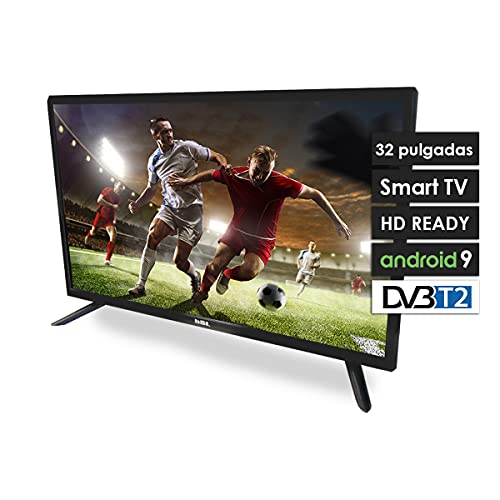 BSL Television 32 Pulgadas | Smart TV | Sistema Operativo Android 9.0 | Sintonizador DVBT2 | Conectividad WiFi y RJ45 | HD Ready | 8GB de Memoria | USB Multimedia