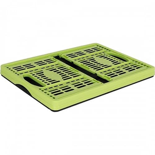 CABLEPELADO Caja Plegable con Asas plastico 32 litros (Verde-Negro)