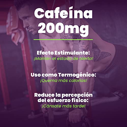 Cafeína Anhidra de HSN | 200mg | Efecto Rápido | Termogénico + Estimulante + Activador | Aumenta la Concentración y Rendimiento Deportivo | No-GMO, Vegano, Sin Gluten | 120 Tabletas