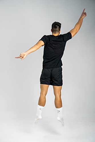 Calcetines Deportivos 100% Técnicos Happy Basics White Talla S, transpirables, termorreguladores, talón y puntera reforzado, perfectos para running, crossfit, ciclismo, gimnasio, pádel