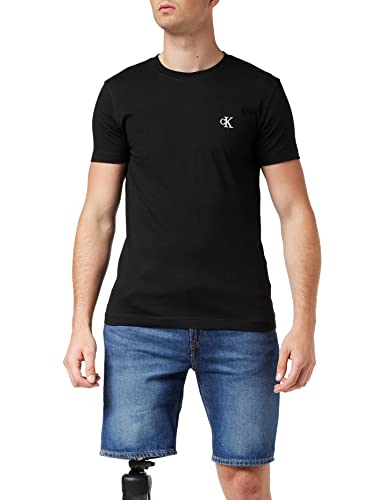 Calvin Klein Jeans Essential Slim tee Camiseta, CK Black, M para Hombre