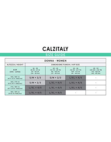 CALZITALY Medias de Rejilla con Costura Posterior| Medias Sexys | Naturales, Negras | Calcetería Italiana | (L/XL, Negro)