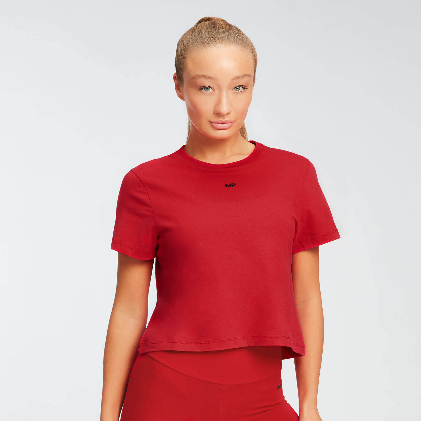 Camiseta corta Essentials para mujer de MP - Rojo - L