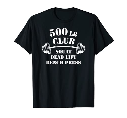 Camiseta de levantamiento de pesas de levantamiento de pesas para gimnasio de 500 libras Camiseta