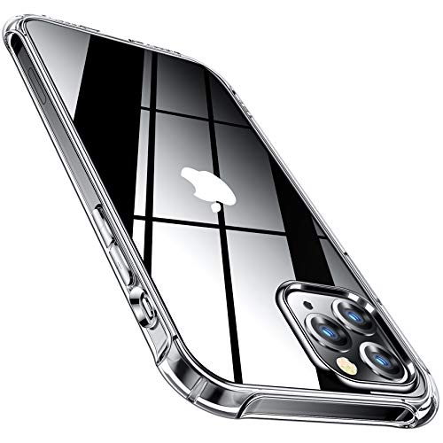 CANSHN Funda iPhone 12/Funda iPhone 12 Pro, Carcasa Protectora Antigolpes Transparente con Parachoques de TPU Suave Flexible [Slim Delgada] iPhone 12 Case/Carcasa iPhone 12 Pro - Transparente
