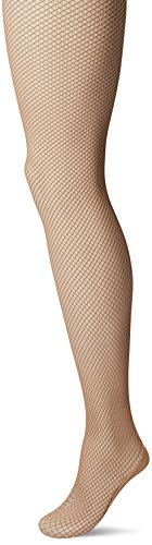 Capezio Professional Fishnet Seamless Tight Medias, Mujer, Toasted Almond, Extra Large