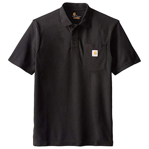 Carhartt Contractor’S Work Pocket Polo Shirt, Black, M para Hombre