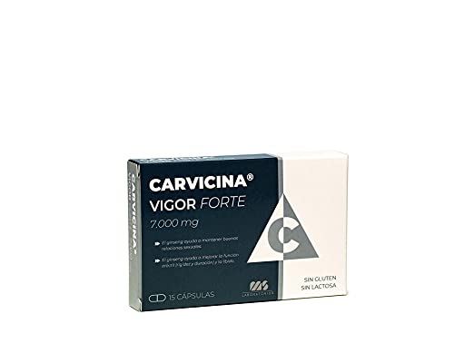 Carvicina Vigor Forte 7.000 mg – 15 Cápsulas | Relafit - Laboratorios MS | 13 Ingredientes dinamizadores para el aumento del rendimiento masculino | Potenciador de Testosterona