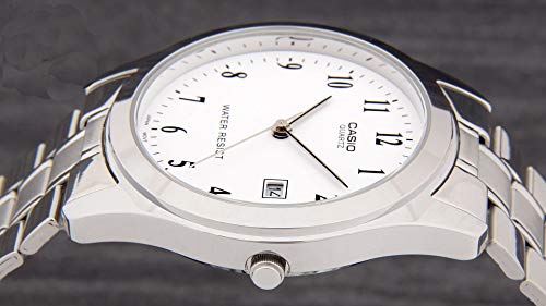 Casio Collection LTP-1141PA-7BEF, Reloj Redondo, Acero Inoxidable, Mujer, Plateado