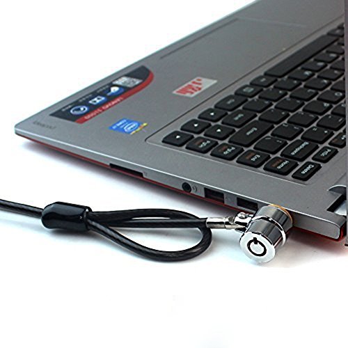 ccmart portátil Tablet Kit de Hardware de seguridad bloqueo de cable antirrobo de bloqueo de seguridad de bloqueo de cable para Notebook,PC portátiles,teléfonos móviles y proyectores