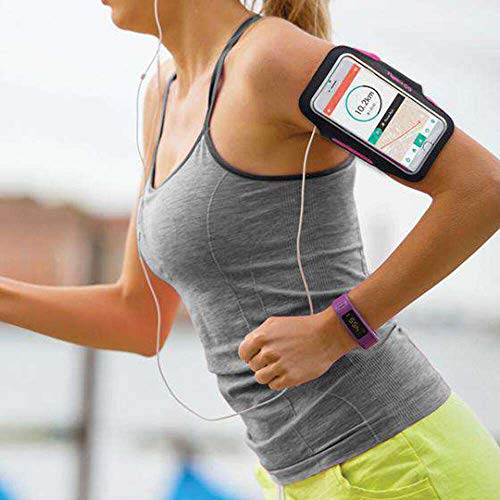Celly ARMBANDXXLPK– Brazalete para Smartphones, color Negro y Rosa