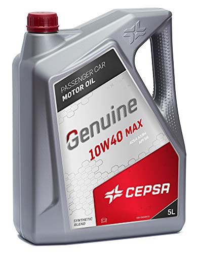 CEPSA GENUINE 10W40 MAX 5L - Lubricante semisintético para vehículos gasolina y diésel