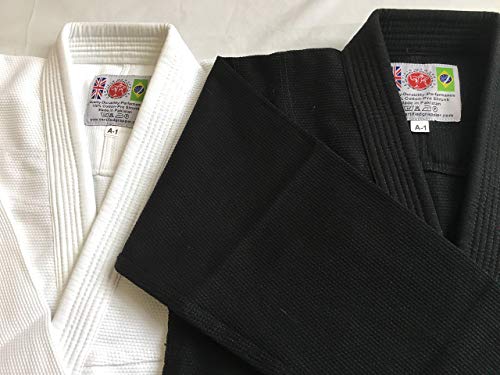 Certified Grappler BJJ Gi White - Jiu Jitsu Gi brasileño en tejido Pearl Weave (A3)