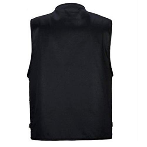 Chaleco De Malla Secado Rápido con Múltiples Bolsillos Posterior Removible Vest Negro XL