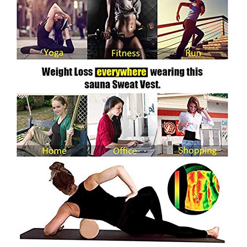 Chaleco Deportivo de Yoga para Mujer Fitness Sauna Neopreno Chaleco de Entrenamiento Compresión Establecer Estatua para Deporte Fitness