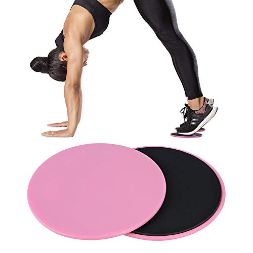 Chanmee Fitness Core Slider Core Slider Equipo de Fitness Disco de Fitness Uso de acondicionamiento atlético para Refuerzo del núcleo(Pink)