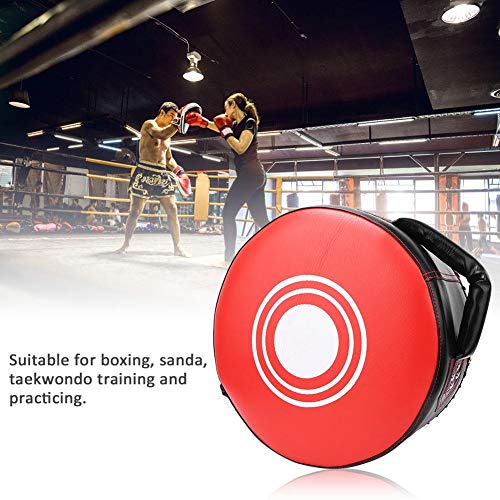 Cikonielf Entrenamiento Boxeo Taekwondo Enfoque Fuerza Entrenamiento Escudo Kick Boxing Almohadilla Redonda Target Sanda Equipo Práctica Target Kick Boxing(Rojo)